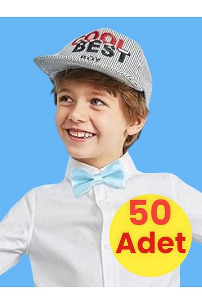 Trenderrs Papion din satin pentru baieti 50 bucati