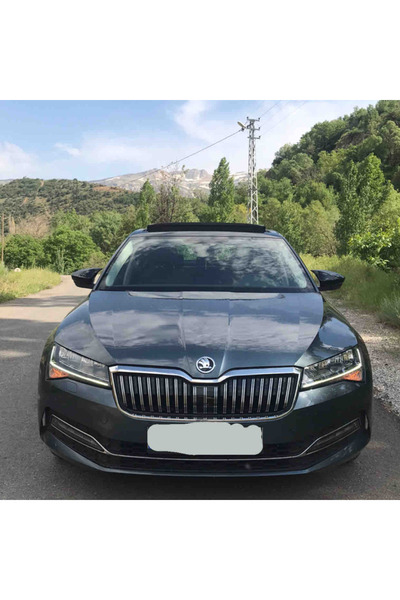 Furens Skoda Superb Mk3 2015-2021 Batman Yarasa Ayna Kapağı Piano Black Abs P...