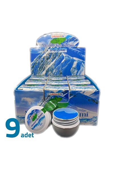 LokmanAVM Doğal Menthol Taşı Kremi Taşı Kremi Mentol Taşı Jeli 25ml X 9 Adet