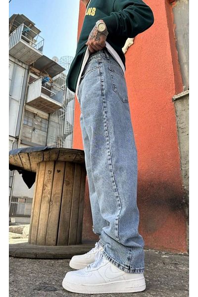 Z1MAN Blue Baggy Pants