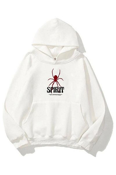 MAGORS SVART WEAR Hanorac Spirit unisex Alb Trndz1344