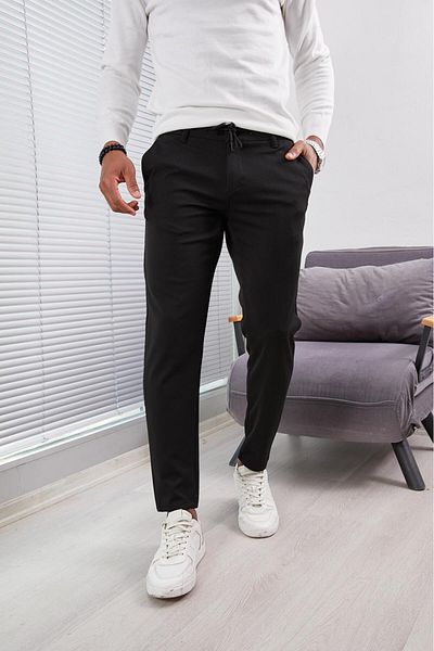 JACK CAPRİO Ανδρικό παντελόνι Jogger New Season - Άνετο λεπτό, μαλακή υφή, χοντρό ύφασμα
