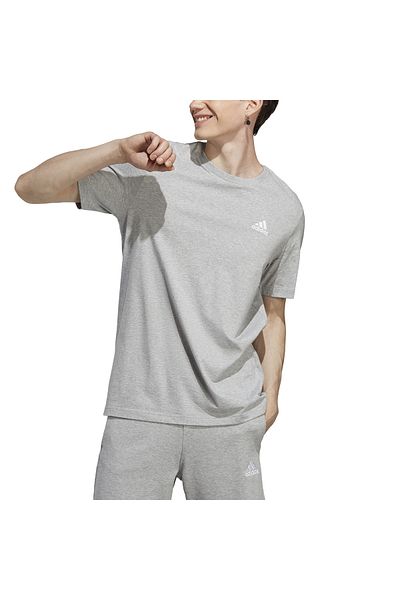 adidas تي شيرت أساسي من الجيرسيه المفرد المطرز بشعار صغير - IC9288