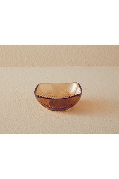 English Home Galina Glass Snack Bowl 10 cm Brown
