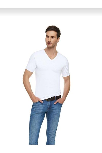 Tutku Elit PASSION ELITE 1303 ΑΝΔΡΙΚΟ ΕΛΑΣΤΑΝ ΑΛΛΑΤΕΣ V-NECK 6 ΤΕΜ.