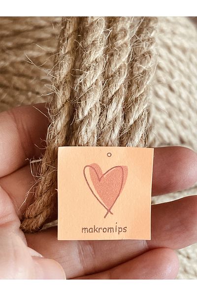 Makromİps Σχοινί γιούτας 6 mm 1 κιλό Ακατέργαστο στριφτό φυσικό σχοινί χόμπι πλεξίματος