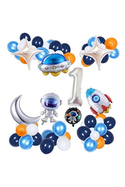 DÜVENCİ TİCARET Μπαλόνια αστροναύτη με διαστημικό θέμα