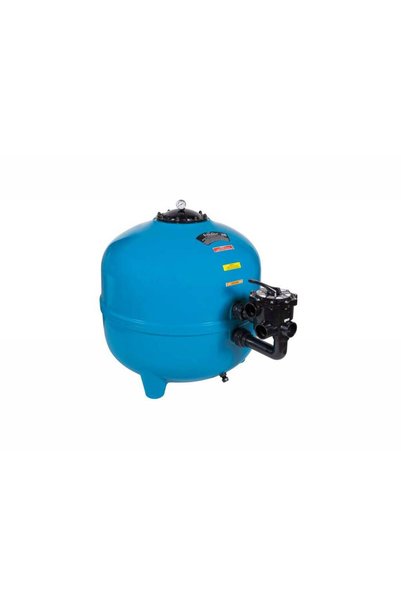 Gemaş FILTRONE Plastik Havuz Kum Filtresi Yandan Çok Yollu Vanalı 615 mm 15 m3/h-ToptancıyızBiz