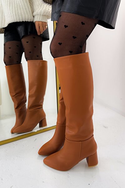 Shoebutik Twente Taba Deri Çizme