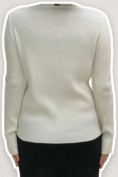 Bym Fashion 4138 Fisherman's Sweater Ecru
