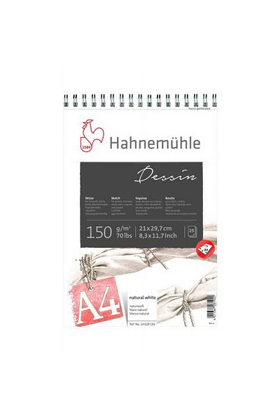 Hahnemühle Dessin Sketch Block A4 150g 25 Sheets