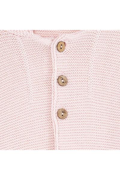 Minora Triko Ünisex Çift Katlı Kapşonlu Hırka PEMBE