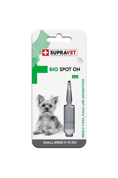 Supravet Small Breed Dog Leather and Hair Care Oil; Lice Flea Tick External Asalak Drop 1-10Kg (1ml)