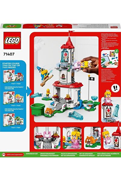 LEGO ® Super Mario™ Cat Peach Kostümü ve Donmuş Kule Ek Macera Seti 71407 - Yapım Seti (494 Parça)