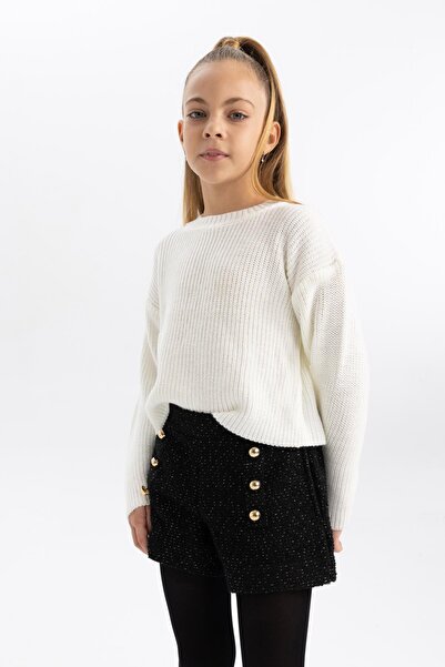 DeFacto Dívčí kraťasy Button Detailed B4052A823Wn