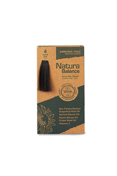 NATURABALANCE Nb Organik Saç Boyası No:4 Kahve