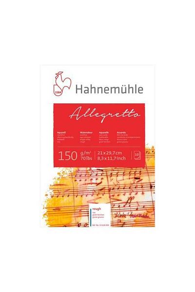 Hahnemühle Watercolor Block Allegretto Rough 150g A4 10 Sheets