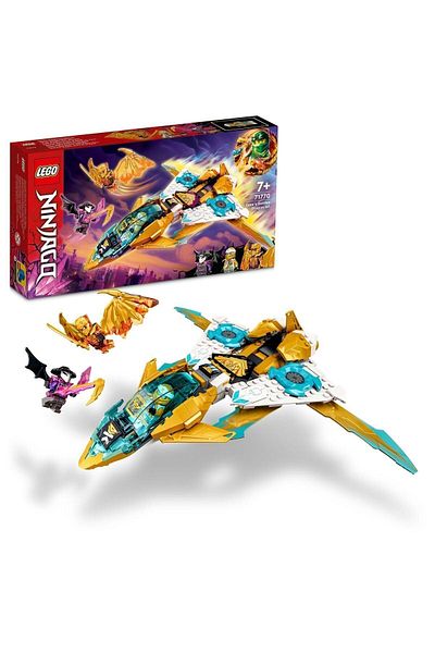LEGO NINJAGO Zane's Golden Dragon Jet 71770 - Toy Construction Set Containing Jet Plane (258 Pieces)
