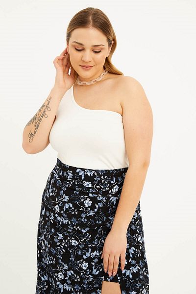 MYLİNE Crop Top cu un umăr