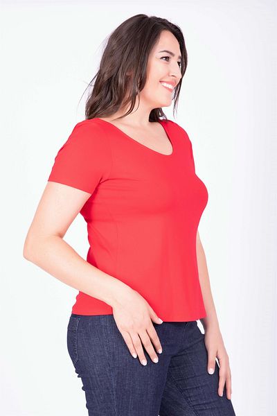 MYLİNE Tricou cu guler balerină