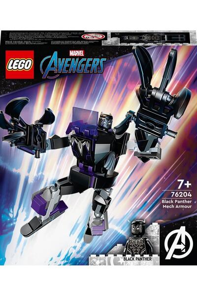 LEGO Marvel Black Panther Robot Zırhı 76204 – Yaratıcı Oyuncak Yapım Seti (124 Parça)