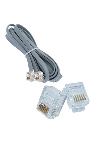 KEEPRO سلك الهاتف 6p6c كابل 6 دبوس مقبس سلك الهاتف 45 م