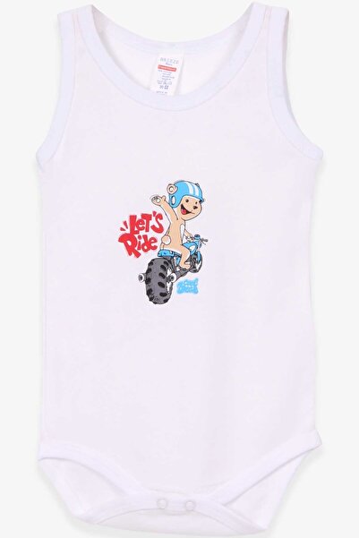 Breeze Baby Boy Snap-On Bodysuit Racer Teddy Bear Printed 9 Months-3 Years, W...