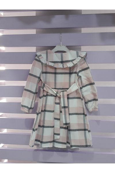 MENSİS Girl's Plaid Dress