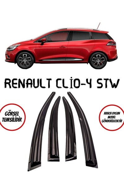 BALP Renault Clio 4 Stw Cam Rüzgarlığı 4lü 2012-2019 Arası