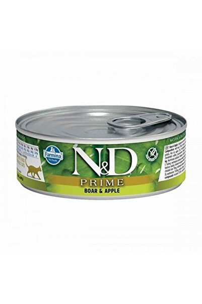 N&D Prime Yaban Domuzulu Elma Yetişkin Kedi Konservesi 80 gr