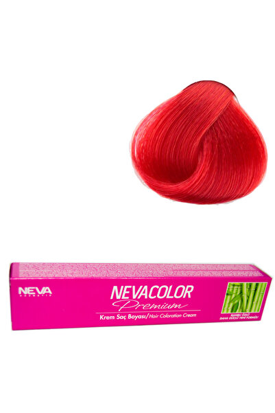 Neva Color Nevacolor Tüp Boya 0.66 Yoğun Ateş Kızılı X 2 Adet Sıvı Oksidan 2 ...