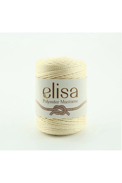 Yumuşakkeçe Σχοινί μακραμέ πολυεστέρα Elisa 3 mm Συσκευασία 6 τεμαχίων