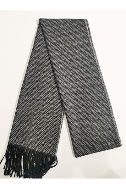 Özgöksu Şapka Soft Textured Scarf Men's Viscose Winter Scarf