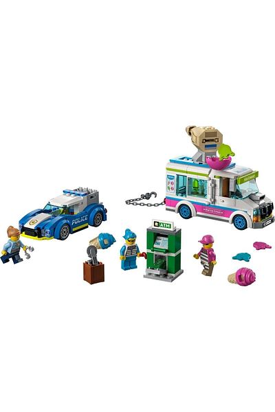 LEGO Gkcx City Ice Cream Truck - Police Tracking 60314 Construction Set (317 Pieces) New Design 1017785