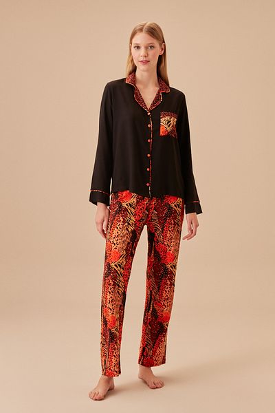 SUWEN Set pijama masculin african