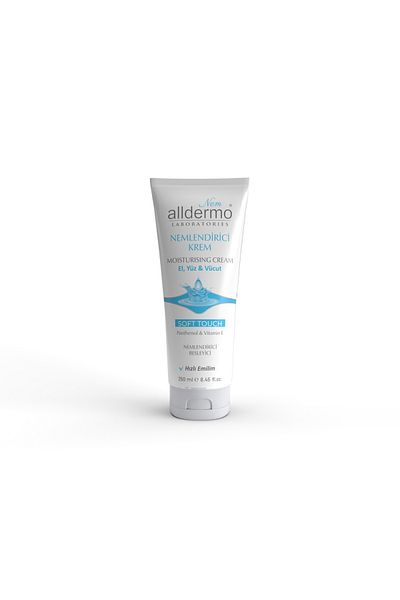 Alldermo Moisturizing Hand, Face, Body Cream Soft Touch 250ml
