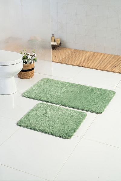 Moda Dekor Χαλάκι μπάνιου Softmicro Green 2 τεμαχίων