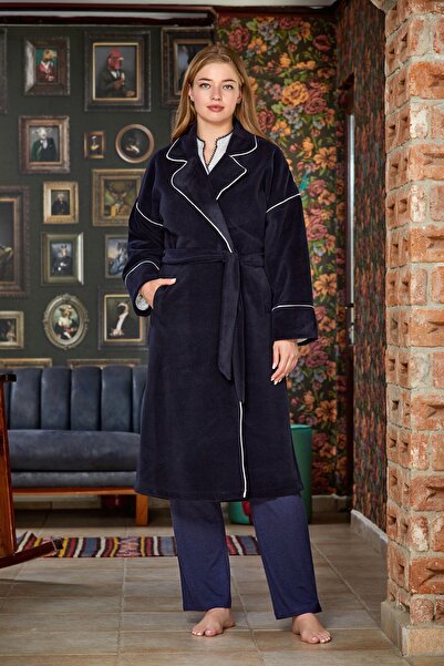 Cossy By Aqua 23027 Жіночий халат - синій