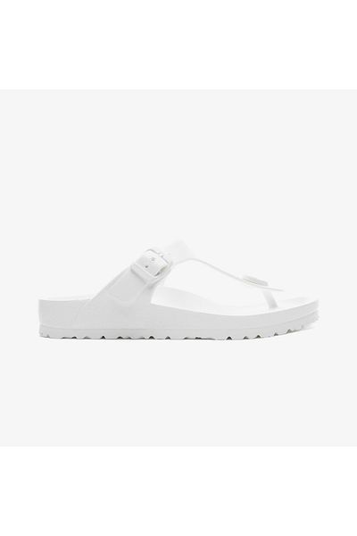 Birkenstock Papuci albi unisex Gizeh Eva