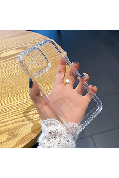 EDELFU Iphone 11 Için Uyumlu Şeffaf Komple Yumuşak Silikon Kılıf Kamera Korumalı