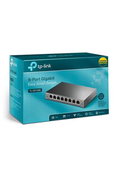 TP-LINK Tl-sg108e 8 Port 10/100/1000 Easy Smart Switch