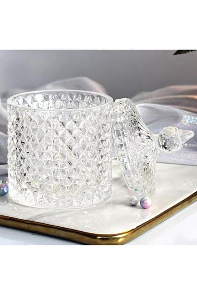 ALBETTO Lüks Kristal Cam Şekerlik Küçük 8*13cm