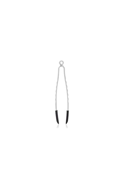 ALBETTO Silicone Tip Plastic Tongs White 32cm