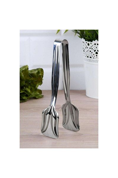 ALBETTO Stainless Steel Cake Tongs 20cm