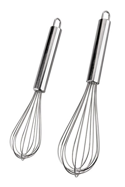 ALBETTO 2 Piece Steel Luxury Whisk Set 25cm/21cm