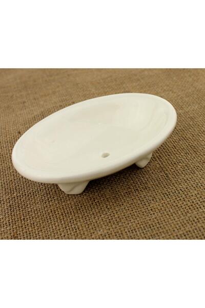 ALBETTO Seramik Katı Sabunluk Krem 14cm