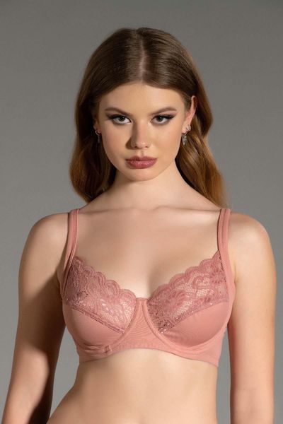 C City Non-Wireless Seamless Laser Bra with Removable Pads C26130 Dusty  Rose - Trendyol