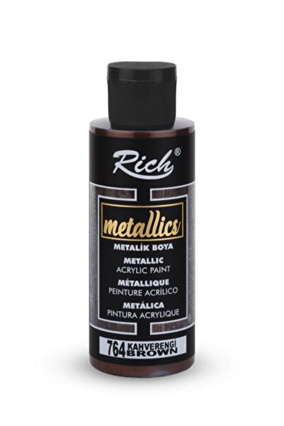 Rich Metalik Akrilik Boya - Metallic Acrylic Paint 120cc Kahverengi Brown 764