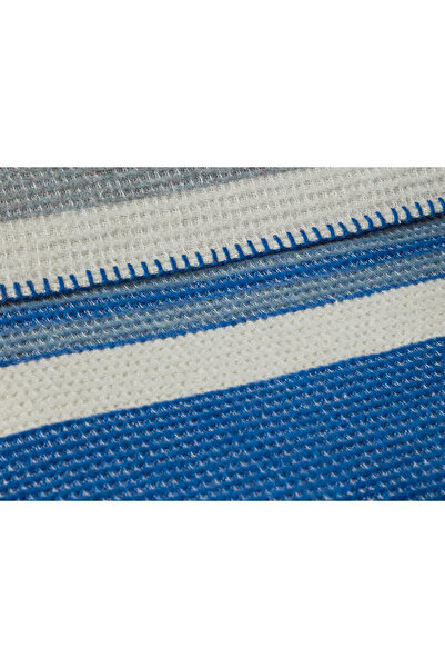 English Home Ριγέ Μονή Κουβέρτα Four Seasons 150x200 cm Μπλε