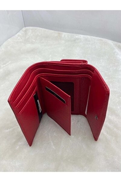 Grande - 2620 - GERÇEK DERİ KADIN CÜZDAN KIRMIZI
